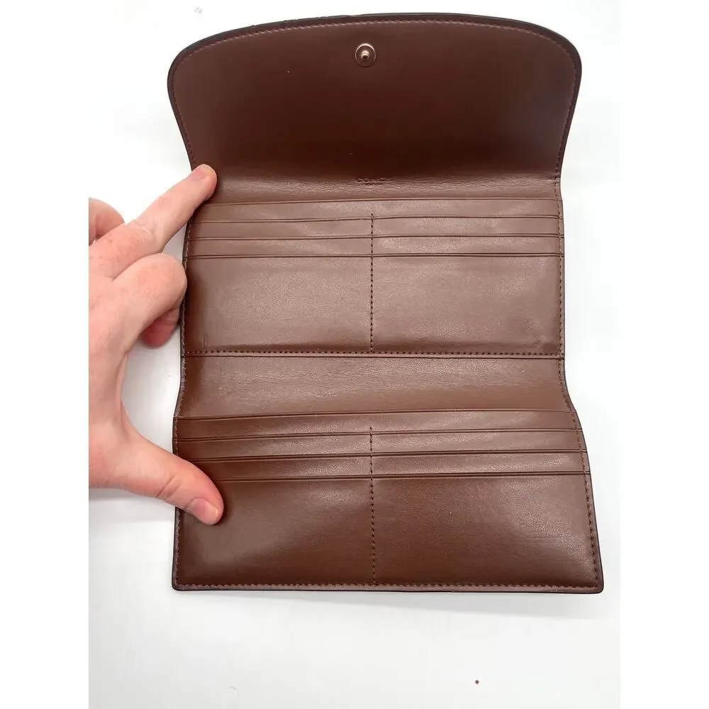 COACH NWOT 2FER Signature Leather Envelope Wallet and Checkbook Insert